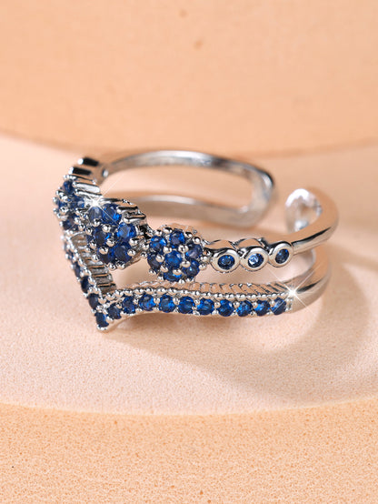 Bague Diamant Forme V | Élégance Raffinée & Style Tendance