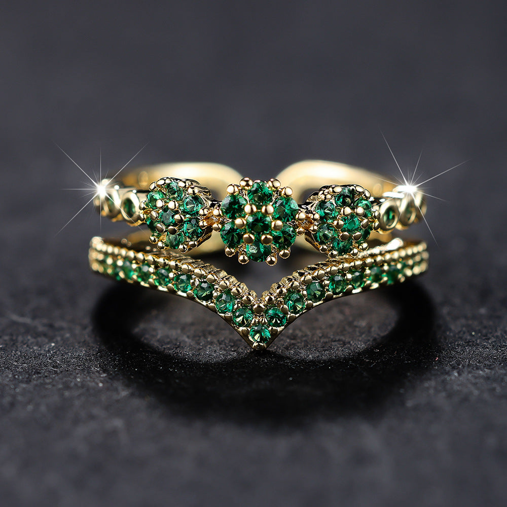 Bague Diamant Forme V | Élégance Raffinée & Style Tendance