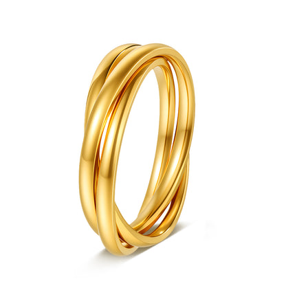 Bague Créative Triple Anneau | Design Moderne & Style Élégant