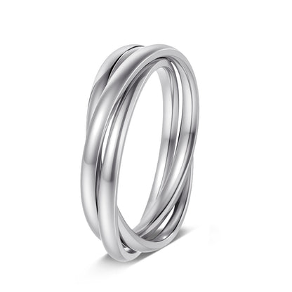 Bague Créative Triple Anneau | Design Moderne & Style Élégant