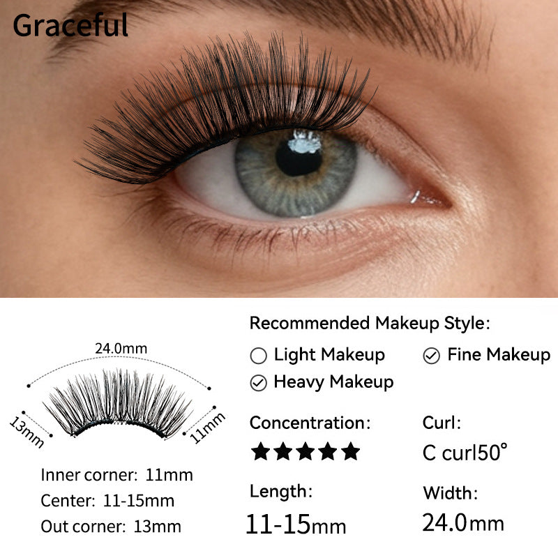 Soft Magnetic Absorption False Eyelashes