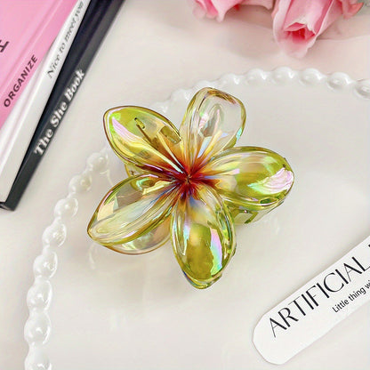 Barrette Fleur Colorée | Accessoire Cheveux Élégant & Tendance