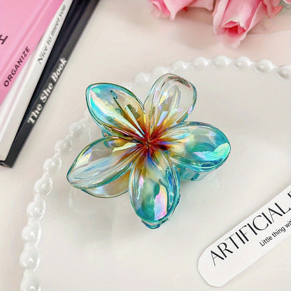 Barrette Fleur Colorée | Accessoire Cheveux Élégant & Tendance