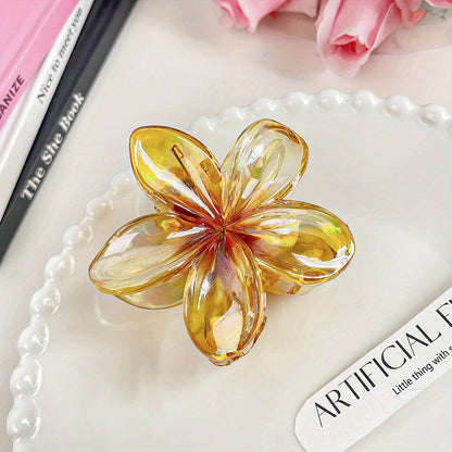 Barrette Fleur Colorée | Accessoire Cheveux Élégant & Tendance