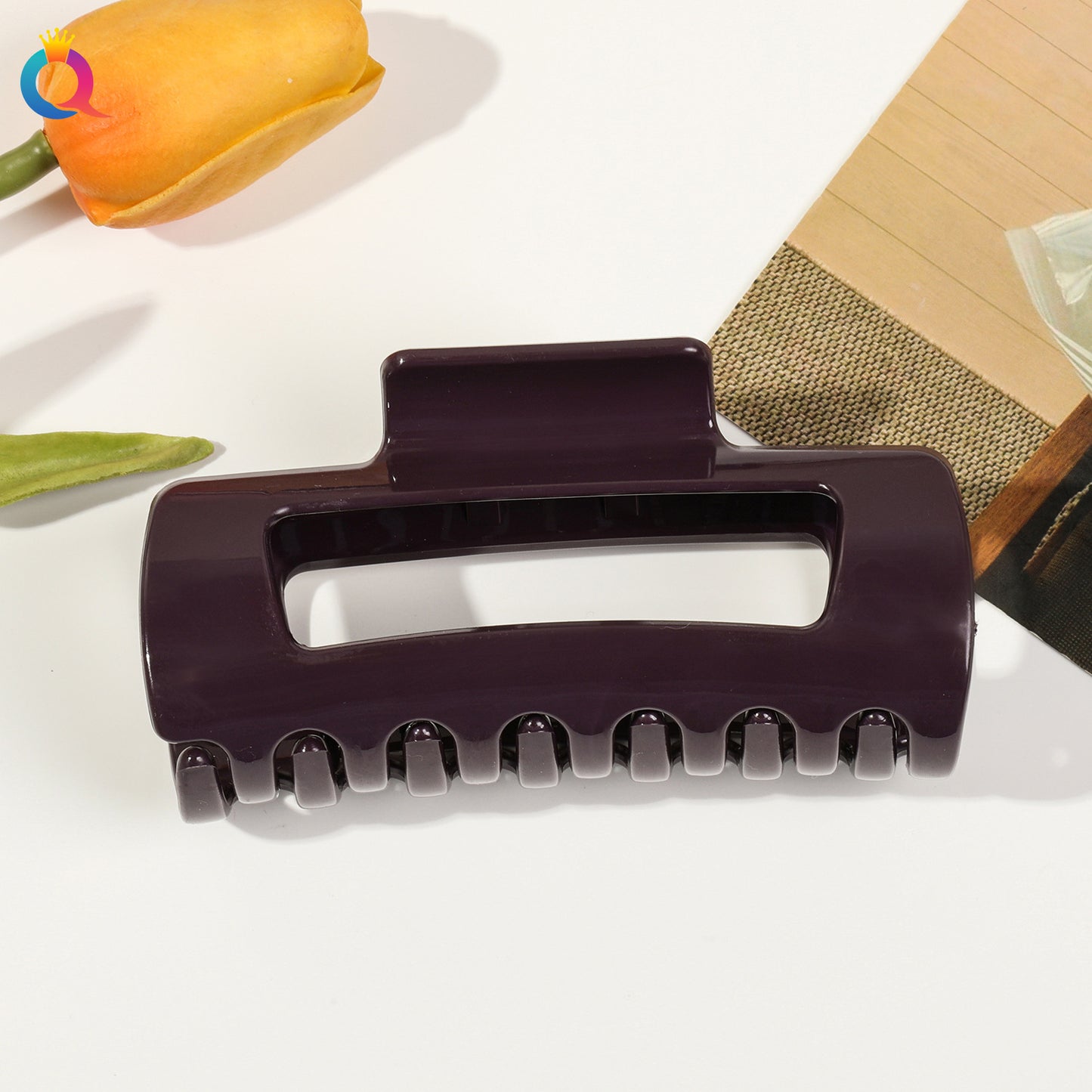 Pince requin en silicone souple | Protection cheveux