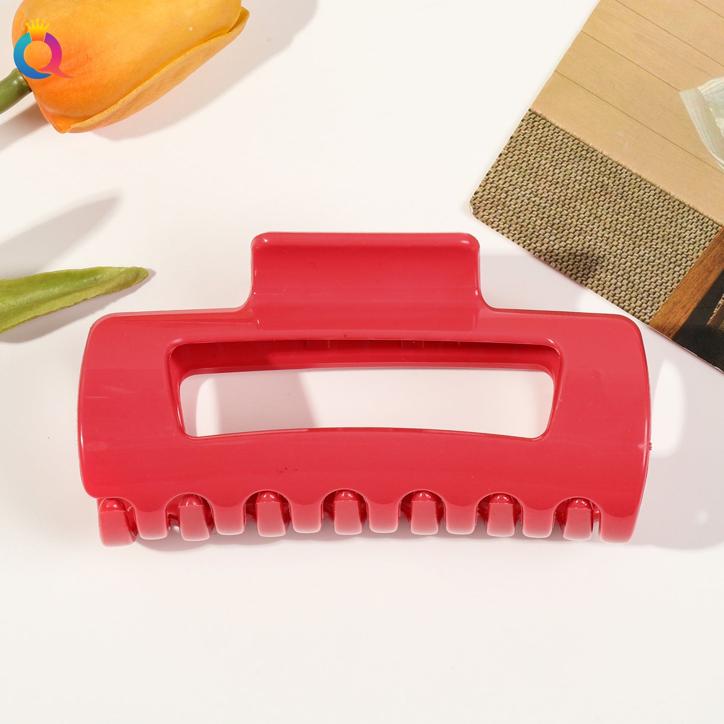 Pince requin en silicone souple | Protection cheveux