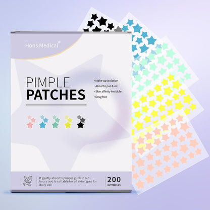 Patchs Anti-Acné Étoile Colorés | Soin & Style au Quotidien