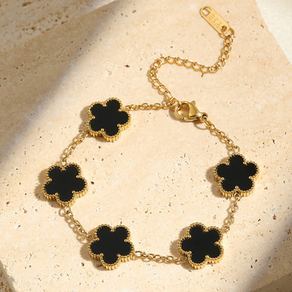 Bracelet à cinq feuilles