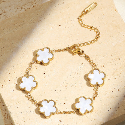 Bracelet à cinq feuilles