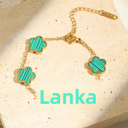 Bracelet à cinq feuilles