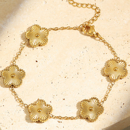 Bracelet à cinq feuilles