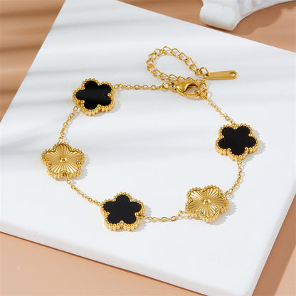 Bracelet à cinq feuilles