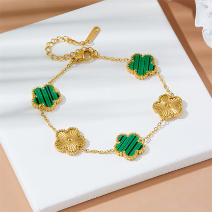 Bracelet à cinq feuilles