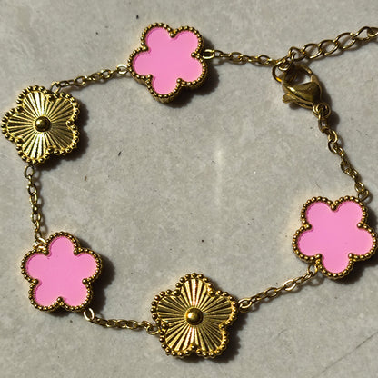 Bracelet à cinq feuilles