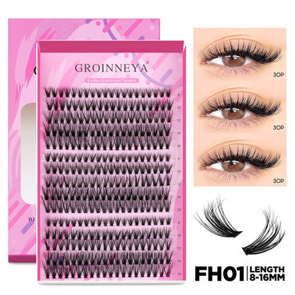 Un seul bouquet de faux cils recourbés