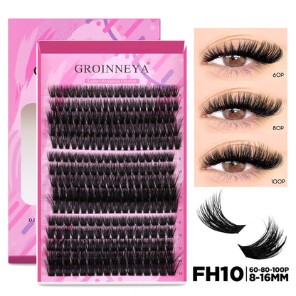 Un seul bouquet de faux cils recourbés