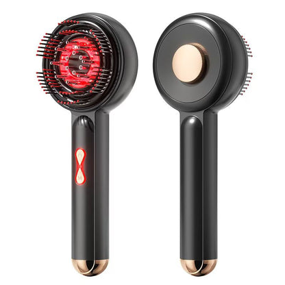 Peigne Massant Lumière Rouge Micro-Courant | Soin & Relaxation du Cuir Chevelu